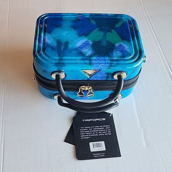 Triforce Bags New Triforcehardside Beauty Case Blue Waterfall